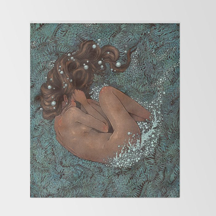 Birth of Venus 2 Throw Blanket Gallery Image 2