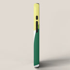 Yellow Sun Green Leaves Minimalism iPhone Case Gallery Image 2