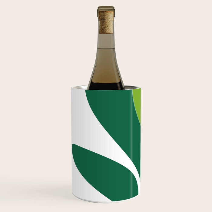 Yellow Sun Green Leaves Minimalism Wine Chiller Gallery Image 2