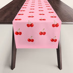 Y2K Cherries - Pink Pattern Miniature Table Runner Gallery Image 1