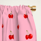 Y2K Cherries - Pink Pattern Miniature Window Curtain Gallery Image 2