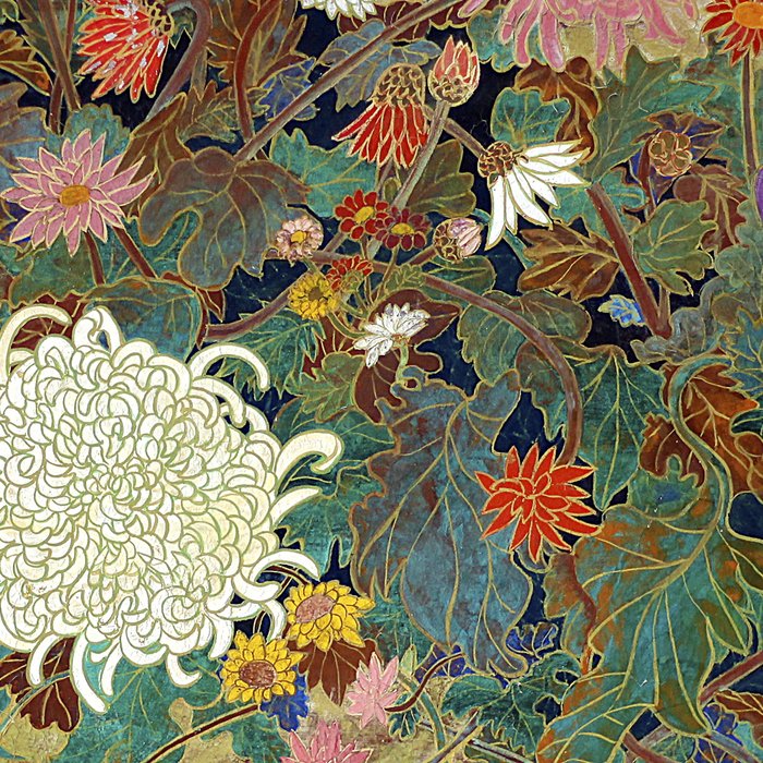 Vivid type flower Japanese painting Coffee Mug Gallery Image 2