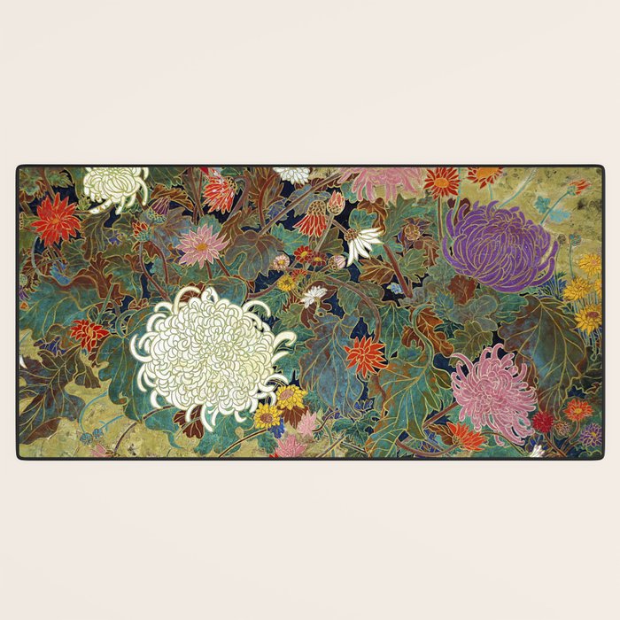 Vivid type flower Japanese painting Desk Mat Gallery Image 3