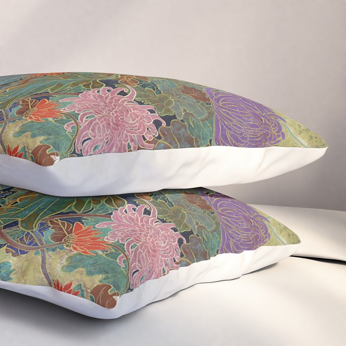 Vivid type flower Japanese painting Pillow Sham Gallery Image 3