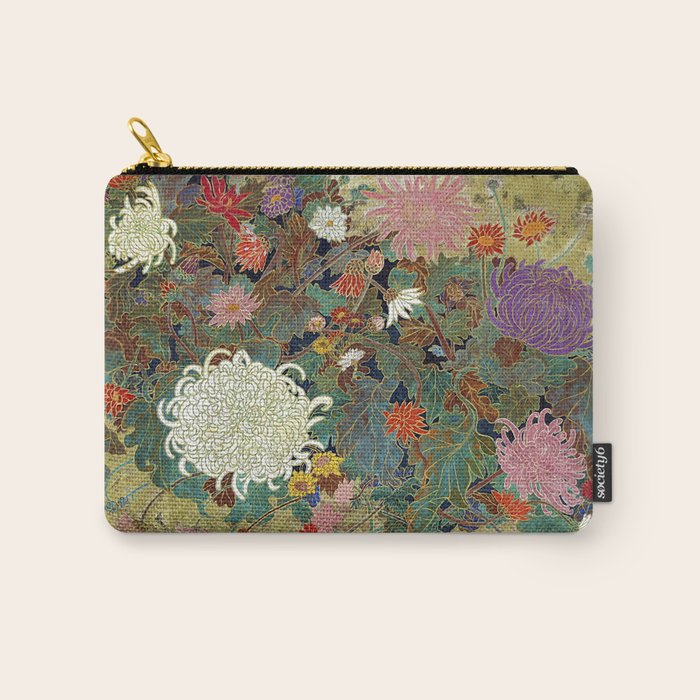 Vivid type flower Japanese painting Carry All Pouch Gallery Image 1