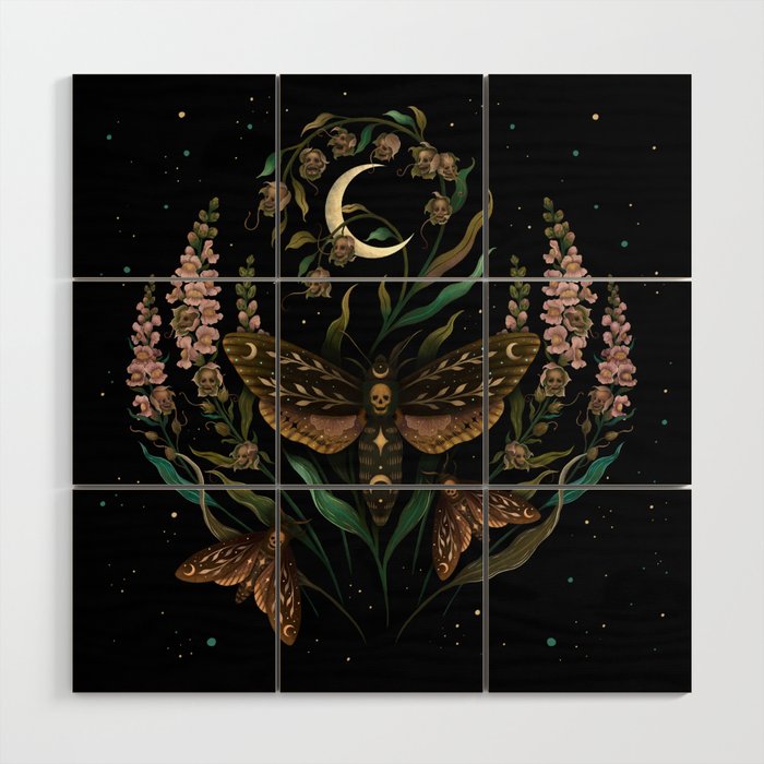 Death's Head Wood Wall Art Gallery Image 1