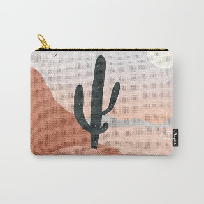 saguaro sunset Carry All Pouch Gallery Image 1