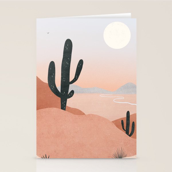 saguaro sunset Stationery Card Gallery Image 2