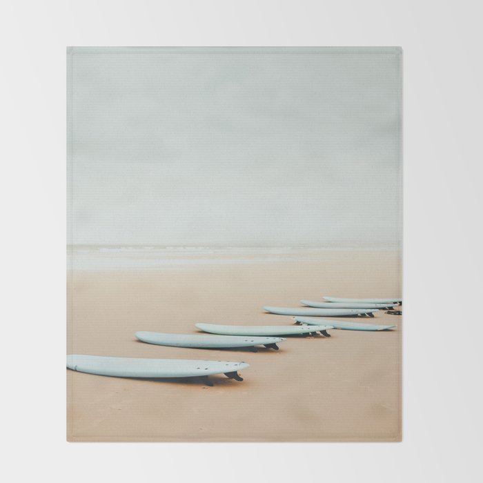 Out Surfing 2 Throw Blanket Gallery Image 2