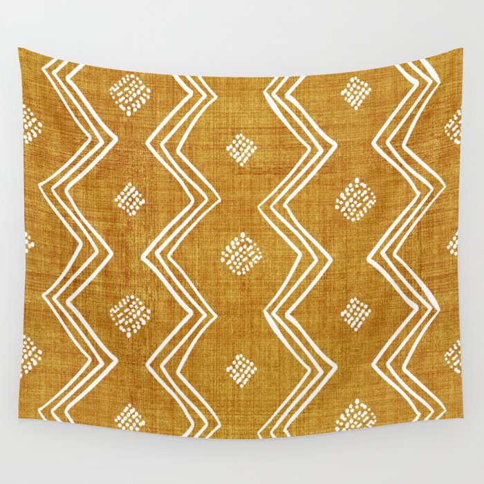 Village in Gold Wall Tapestry Gallery Image 4