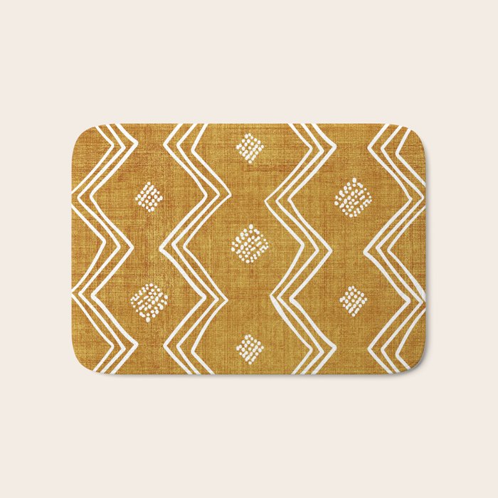 Village in Gold Bath Mat Gallery Image 1