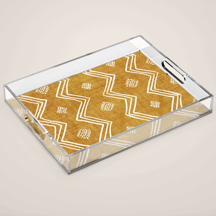 Village in Gold Acrylic Tray Gallery Image 1