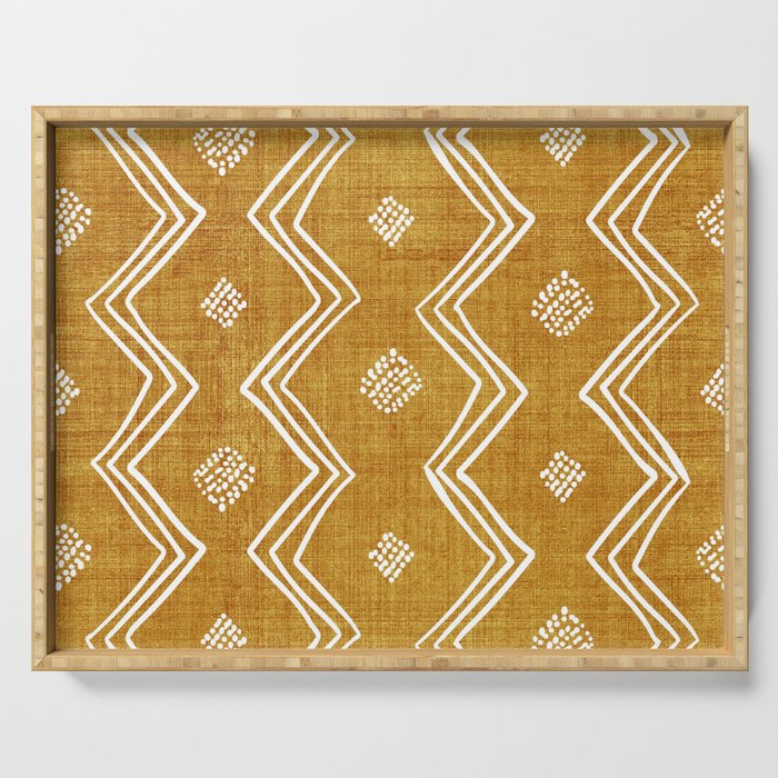 Village in Gold Serving Tray Gallery Image 1