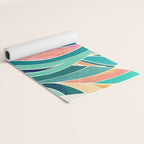 Rise Up Tropical Leaf Illustration Yoga Mat Gallery Image 2