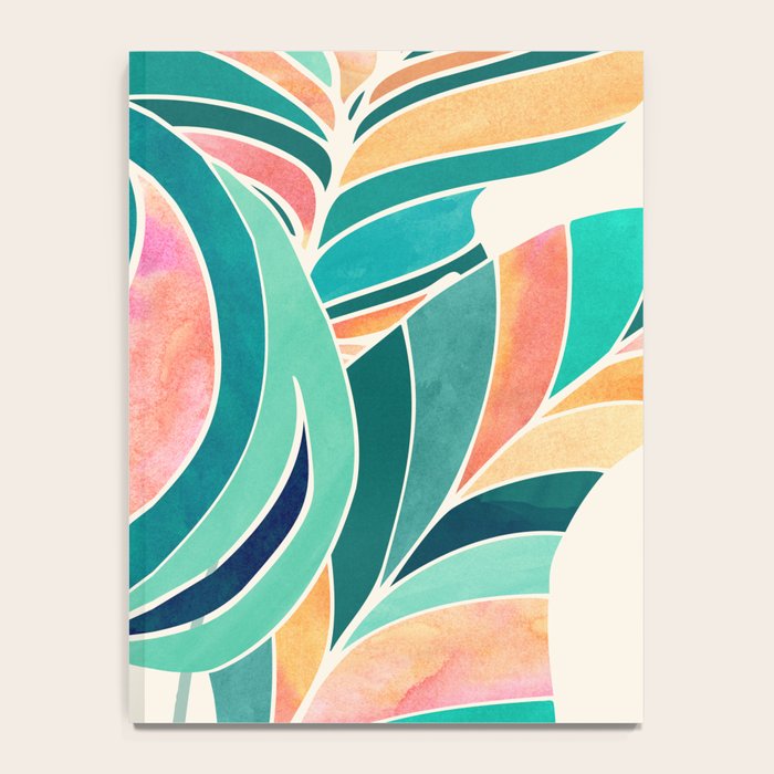 Rise Up Tropical Leaf Illustration Notebook Gallery Image 4