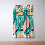 Rise Up Tropical Leaf Illustration Window Curtain Gallery Image 3