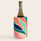 Rise Up Tropical Leaf Illustration Wine Chiller Gallery Image 2