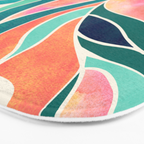 Rise Up Tropical Leaf Illustration Bath Mat Gallery Image 3