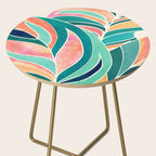 Rise Up Tropical Leaf Illustration Side Table Gallery Image 2