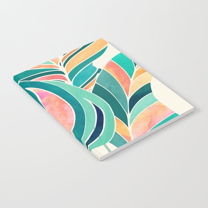 Rise Up Tropical Leaf Illustration Notebook Gallery Image 2