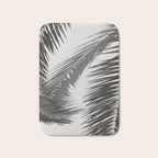 Tropical Palms Shadow Black And White Photography - Summer Photo Art Print -  Film Nature Holiday Paradise Photograph - Photographs Bath Mat Gallery Image 1