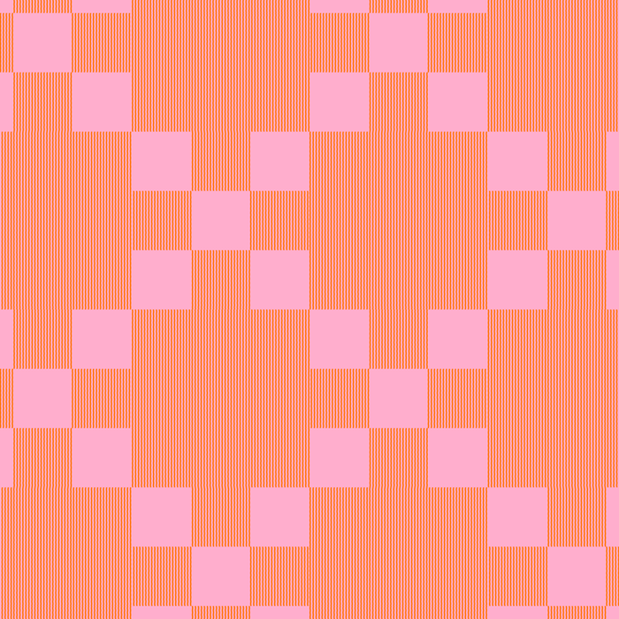 Diamond Quilted Plaid pattern red and pink Coffee Mug Gallery Image 2