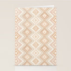 Southern Western Boho Geo  Americana Rug  ivory soft pink Stationery Card Gallery Image 2