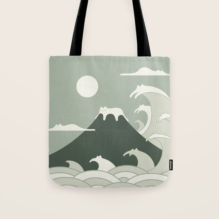 Cat Landscape 108 Tote Bag Gallery Image 1