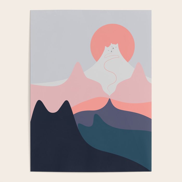Cat Landscape 129 Poster Gallery Image 1