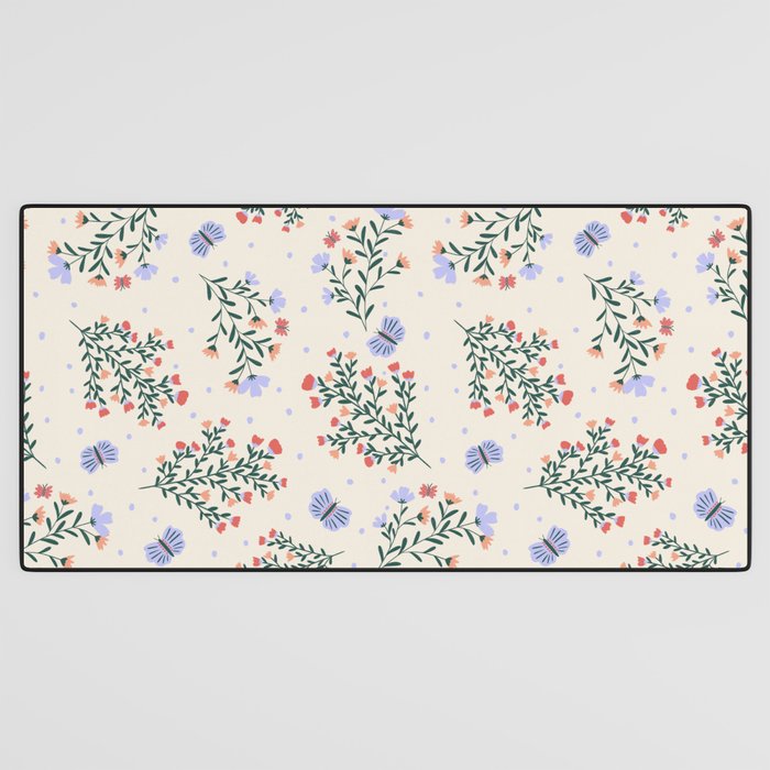Sweet Floral Desk Mat Gallery Image 3