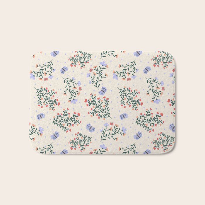 Sweet Floral Bath Mat Gallery Image 1