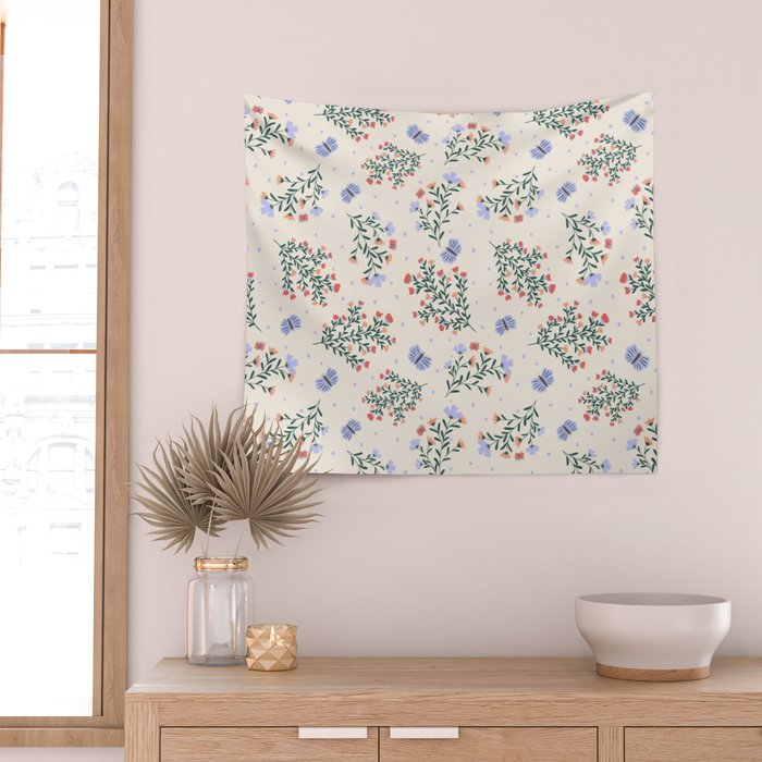 Sweet Floral Wall Tapestry Gallery Image 2
