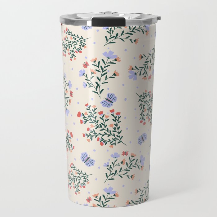 Sweet Floral Travel Mug Gallery Image 1