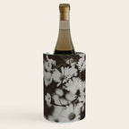 Evening Daisies x flower photograph black and white botanical Wine Chiller Gallery Image 1