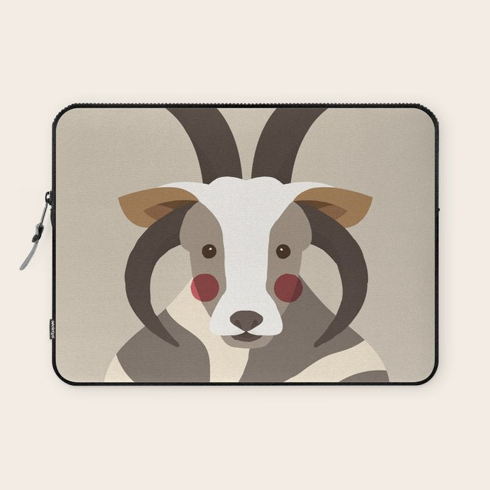 Jacob Sheep Animal Portrait Laptop Sleeve Gallery Image 1