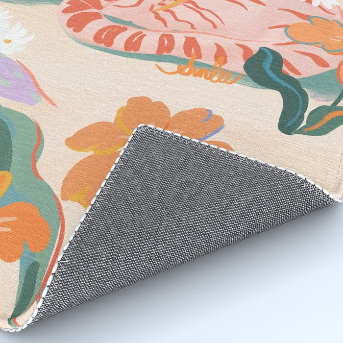 Pink Tiger in Wild Garden  Rug Gallery Image 4