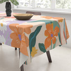 Pink Tiger in Wild Garden  Tablecloth Gallery Image 3