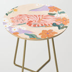 Pink Tiger in Wild Garden  Side Table Gallery Image 2