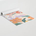 Pink Tiger in Wild Garden  Yoga Mat Gallery Image 2