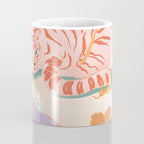 Pink Tiger in Wild Garden  Coffee Mug Gallery Image 4