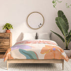 Pink Tiger in Wild Garden  Comforter Gallery Image 3