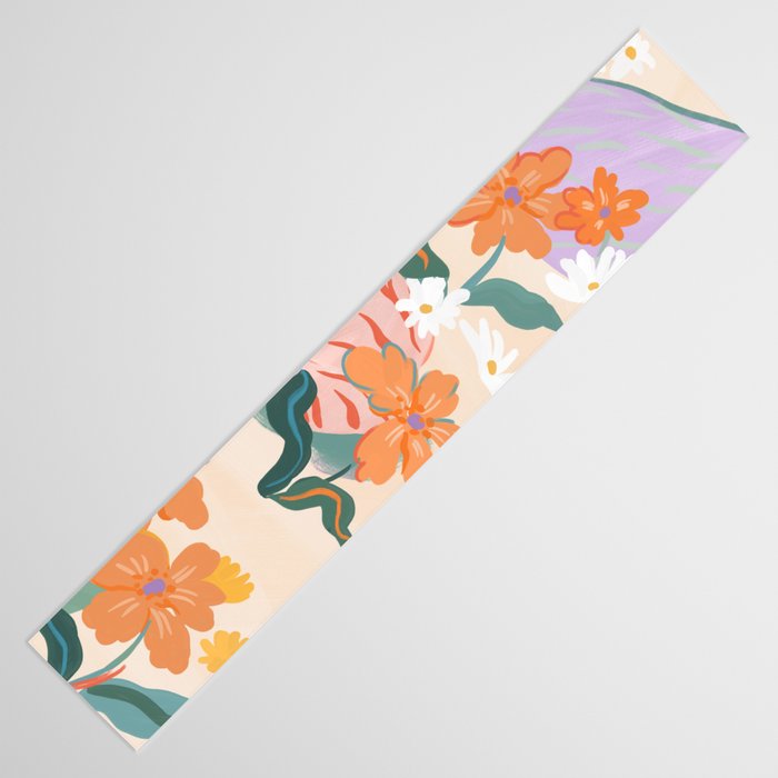 Pink Tiger in Wild Garden  Table Runner Gallery Image 3