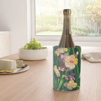 Riot of colorful flowers landscape floral painting, grass with lavender, yellow and pink wildflowers Wine Chiller Gallery Image 4