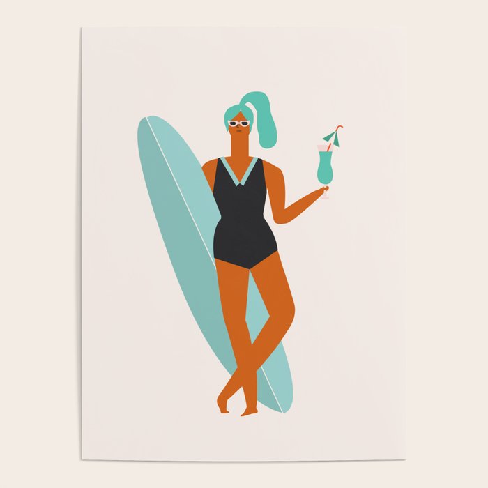 Beach girl Poster Gallery Image 4