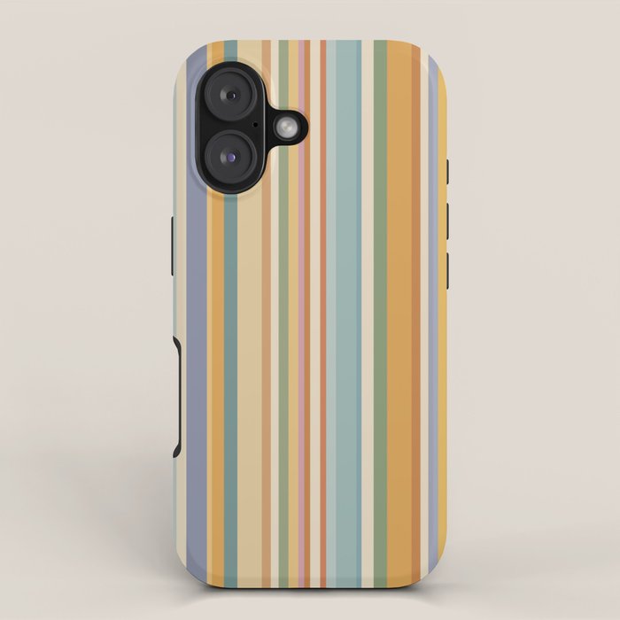 Classic Stripes VI - Vintage Pastel iPhone Case Gallery Image 1