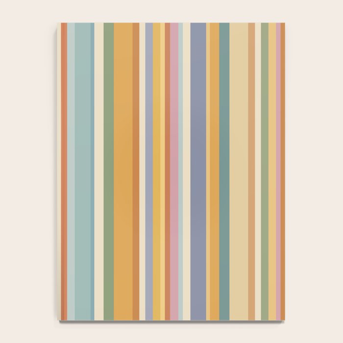 Classic Stripes VI - Vintage Pastel Notebook Gallery Image 4