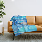 Sea Otter Throw Blanket Gallery Image 1