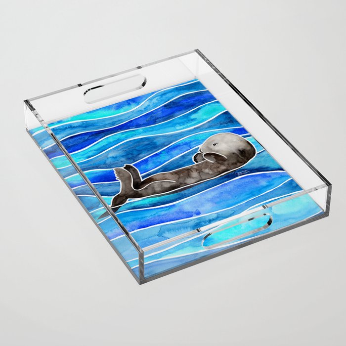 Sea Otter Acrylic Tray Gallery Image 1