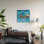 Sea Otter Wood Wall Art Gallery Image 2