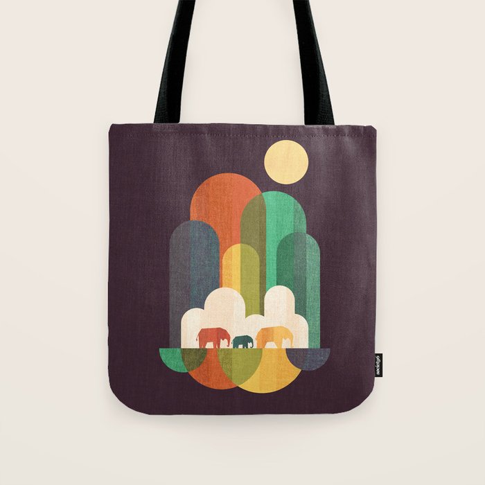 Elephant walk Tote Bag Gallery Image 1